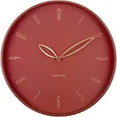 Karlsson Wandklok Petals - Rood - Ø40cm - Wandklok Scandinavisch