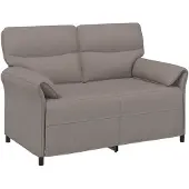 vidaXL 2-Zits Sofa Taupe 138 x 83 x 95 cm