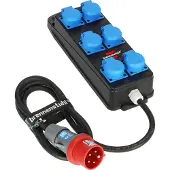 Brennenstuhl Draagbare stroomverdeler BSV P 6x contactdozen CEE stekker | 2m | H07RN-F 5G2,5 | 230V/16A | 400V/16A - 1151480010