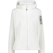 CMP Damesjas, ritssluiting, capuchon, kleur: wit/beige (05XN), maat 48