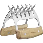 Westmark Vleesklauwen, klauwen voor het scheuren en fijnmaken van vlees, ideaal voor pulled pork, praktische keuken-, barbecue- en barbecue accessoires, roestvrij staal, 2 stuks, 13702260