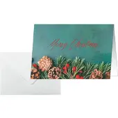 Sigel kerstkaart Green Christmas, A6 liggend, 25 kaarten + enveloppen