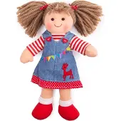 Bigjigs stoffen pop Hattie 25cm
