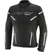 Ixon Striker 2 Zwart Wit Waterdichte Textiele Motorjas Maat 4XL
