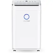 Bloomfold Luchtontvochtiger - 25L per Dag - Incl. Was-droog Functie - Geschikt voor Woonkamer, Slaapkamer, Kelder & Badkamer - Dehumidifier - Wit