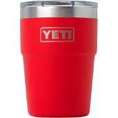 Yeti Rambler Stackable Cup 16oz Mag Slider Lid, Rescue Red, stapelbare thermosbeker met deksel, 473 ml