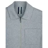 Profuomo overshirt grijs dubbele borstzak