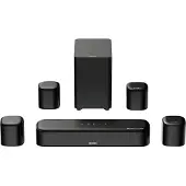 Ultimea Aura serie - 7.1 Soundbar voor TV met Dobly Atmos, Surround Sound Systeem met 5,25" Subwoofer, 4 surroundluidsprekers, zwart