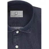 Born with Appetite overhemd spijker donkerblauw