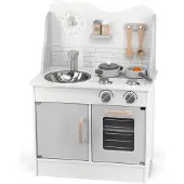 Polar B Houten Speelkeuken met Accessoires – Kinderkeuken met Oven & Klok