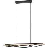 Eglo Design hanglamp Boyal zwart met hout