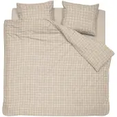 Cinderella Dekbedovertrek Carre Flanel - Naturel - 200x220