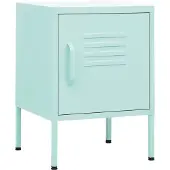 vidaXL Nachtkastje 35x35x51 cm staal mintkleurig