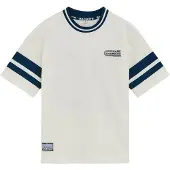 We fashion Shirt donkerblauw / wit