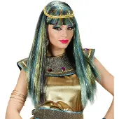 Finidi Carnavalspruik: Cleopatra pruik voor carnaval