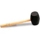 Rubi RUBBER HAMER, ZWART 750 G