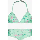 Osaga meisjes bikini met tropische print groen maat 122/128
