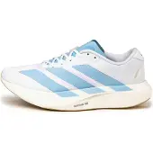Adidas Adizero Evo SL Woven Hardloopschoenen Wit Lichtblauw Goud