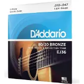 D'addario And Co EJ36 12-STRING BRONZE ACOUSTIC GUITAR STRINGS LIGHT 10-47