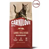 Carnilove lamb / wild boar sterilised kattenvoer 2x 6 kg