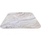 AROZZI Zona Square Vloerbeschermer voor Bureaustoel - Anti-slip - 116 x 116 cm - Wit Marmer