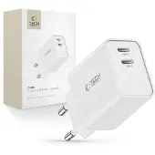 Tech-Protect Tech Protection 35 Watt 2 Poort USB-C Oplader Wit