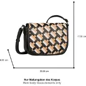 Tom Tailor schoudertas Devie Saddle Bag Mixed Black veelkleurig