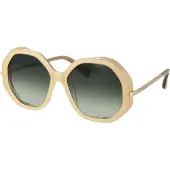 Max Mara Beige Acetaat Zonnebril