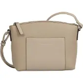 Tom Tailor - TTAMARIS S schoudertas met mix van materialen - Maat ONESIZE - taupe / taupe