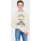 Only & Sons Junior Sweatshirt 'OSJROAD' crème / sand / marine / mintgroen