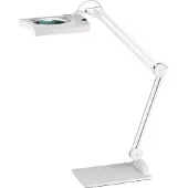 Alco LED loeplamp glazen lens 190,5 mm (7,5?) Stand Wit kapje, vierkante kop