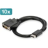 Digitus AK-990900-020-S video kabel adapter 2 m DisplayPort DVI-D Zwart
