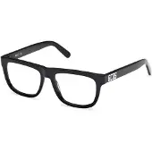 GCDS GD5043 53/16/145 Glazen Shiny zwart Voorzijde acetaat UNISEX GD5043
