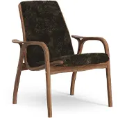 Swedese Laminett Fauteuil Walnoot geolied/schapenvacht Espresso (bruin)