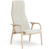 Swedese Lamino Fauteuil gelakt Beuk/schapenvacht Offwhite (wit)