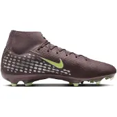 Nike Voetbalschoen chocoladebruin / limoen / grijs