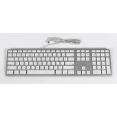 Matias FK316CS Wired USB-C Keyboard for Mac - Silver - U.S. Version Toetsenbord USB QWERTY, US-Engels, Mac Zilver