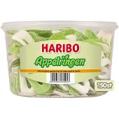 Haribo Schuim Appelringen silo (150 stuks)