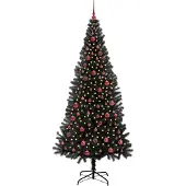vidaXL Kerstboom Zwart 210 cm PVC