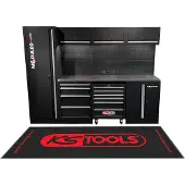 Ks Tools 866.6000 Kastsysteem voor werkplaats (b x h x d) 2640 x 1890 x 500 mm Zwart