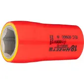 Hazet 900KV-18 900KV-18 Dopsleutelinzetstuk Geïsoleerd 18 mm 1/2 1/2 (12,5 mm)