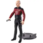 Noble Collection Star Trek: The Next Generation Bendable Figure Capt. Picard 19 cm