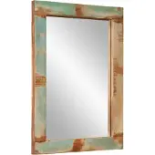 vidaXL Spiegel 70x50 cm massief gerecycled hout en glas