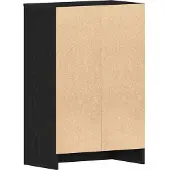 vidaXL Schoenenkast 60 x 35 x 92 cm Bewerkt hout Zwart eiken