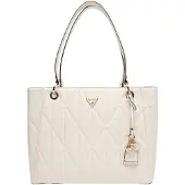 GUESS schoudertas Aldina Noel Tote Bag Cream White crème