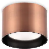 Ideal Lux Downlight Spike Round, koper, Woon-/ Eetkamer, Aluminium, Modern, downlight