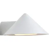 Frandsen Wandlamp Grasp, dimbaar, wit / opaal, Woon-/ Eetkamer, Roestvrij staal, Design, wandlamp