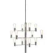 Herstal Manola Kroonluchter 12 Lights | Chrome