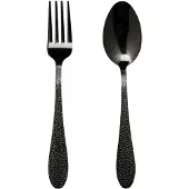 Vargen & Thor Frost Dessert Cutlery / Starter Cutlery 8 Pieces - Besteksets Roestvrijstaal Black - 60230034