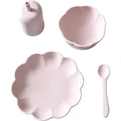 Jack o Juno Little Poppy kinderservies 4-delig Light pink